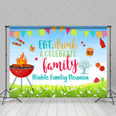 Aperturee - Barbecue Eat Drink Celebrate Family Reunion Backdrop